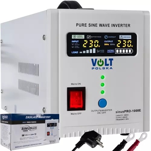 Invertor Sinus PRO 1000E 3in1, 3 functii, convertor DC/AC, sursa UPS, incarcator automat, display color, 1000VA, 1000W, 45/65Hz - imagine 13